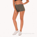 Emakumeak Gerri altuko Yoga Shorts Shorts